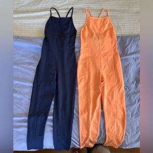 FP Movement by Free People Dark Blue and Bright Pink Jumpsuits